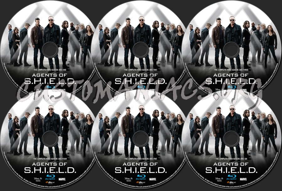Agents of S.H.I.E.L.D. (Shield) Season 3 blu-ray label