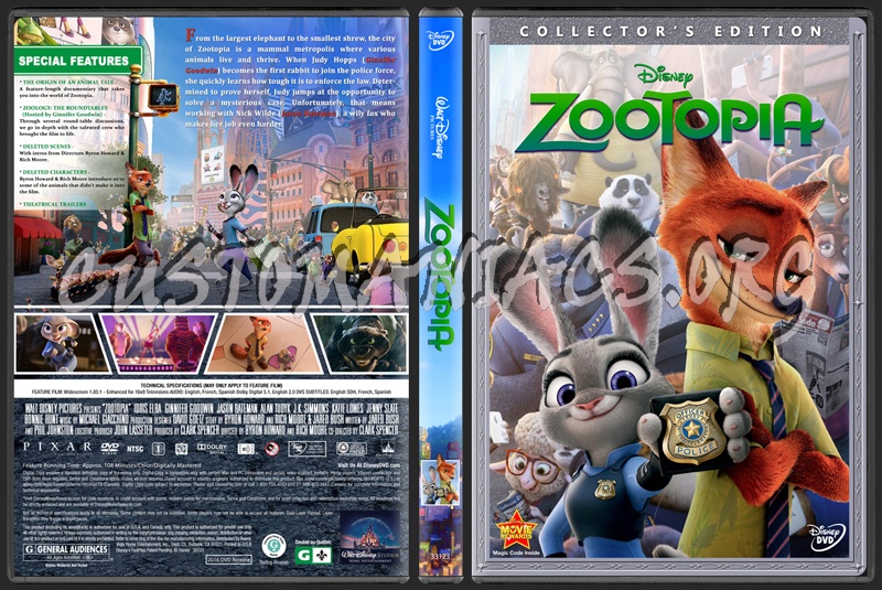 Zootopia dvd cover