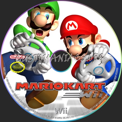 Mario Kart dvd label