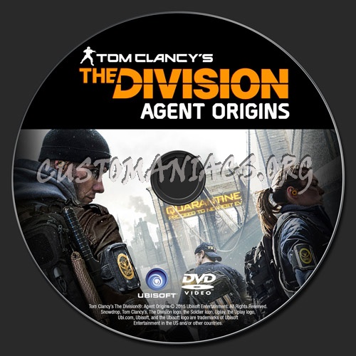 Tom Clancy's The Division: Agent Origins dvd label