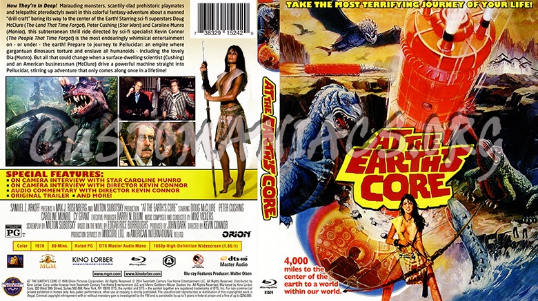 At the Earth's Core blu-ray cover
