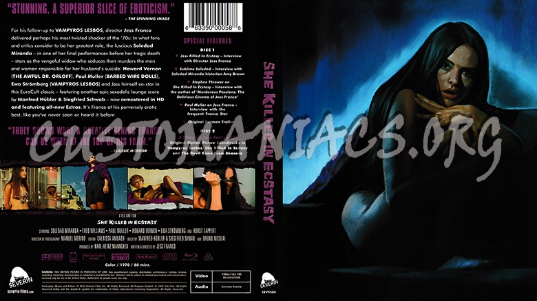 She Killed In Ecstasy blu-ray cover