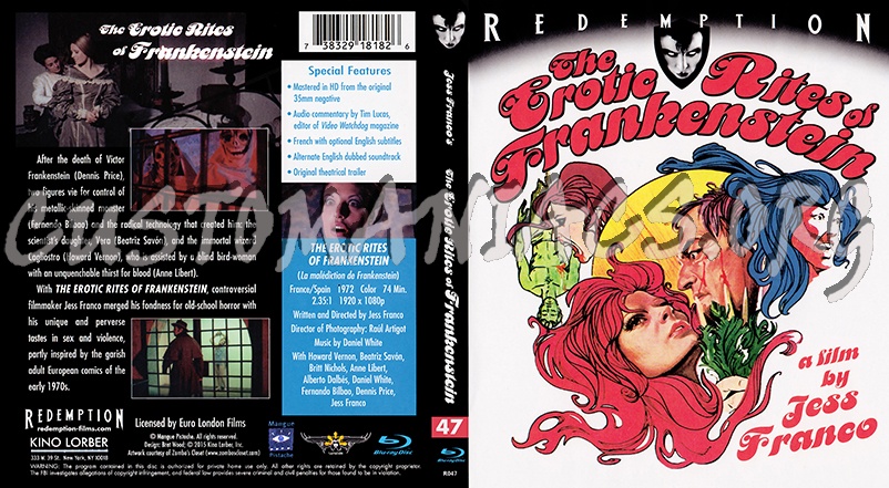 Erotic Rights of Frankenstein blu-ray cover