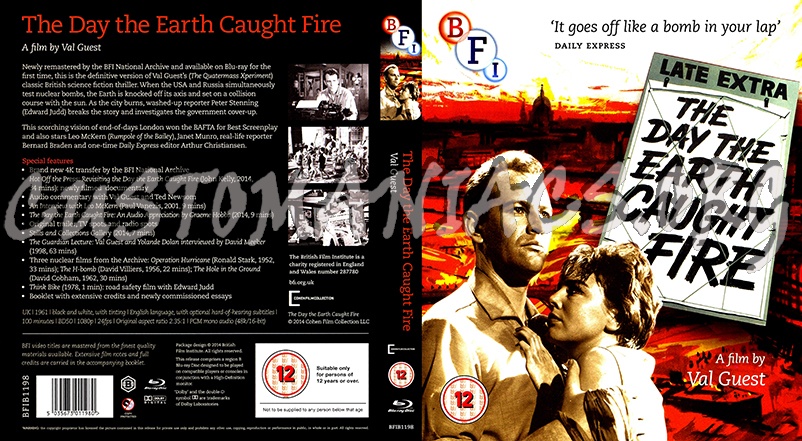 The Day the Earth Caught Fire blu-ray cover