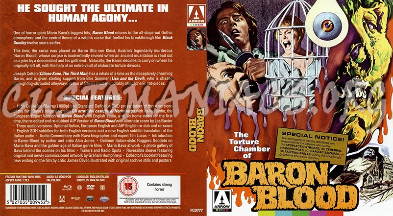 Baron Blood blu-ray cover