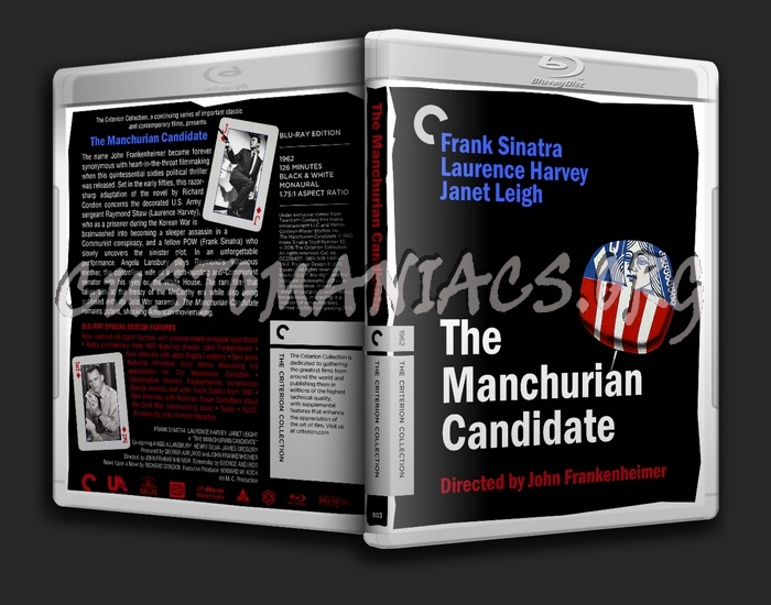 803 - The Manchurian Candidate blu-ray cover