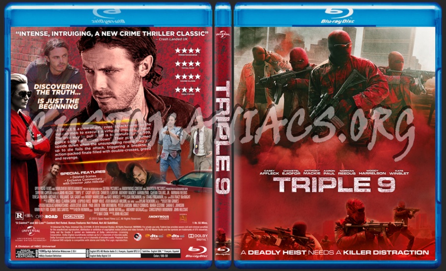 Triple 9 dvd cover