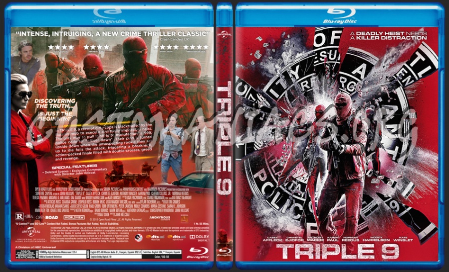 Triple 9 dvd cover
