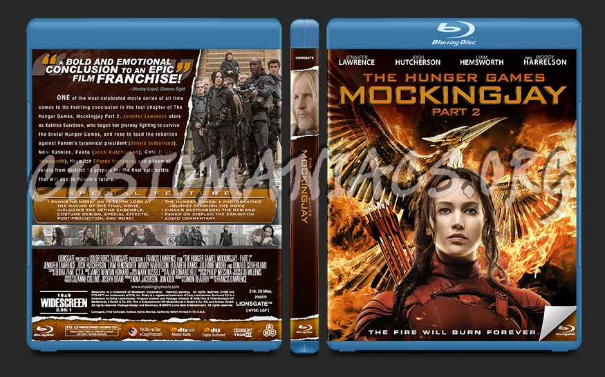 The Hunger Games: Mockingjay - Part 2 blu-ray cover