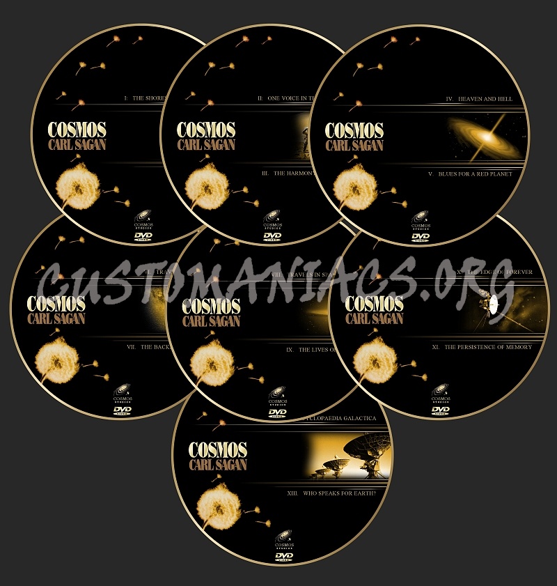 Cosmos - Carl Sagan dvd label