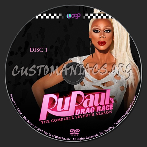 RuPaul's Drag Race - The Complete Seventh Season dvd label