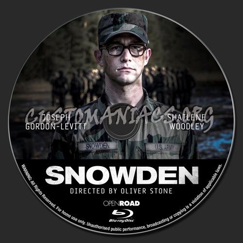 Snowden blu-ray label