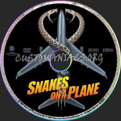 Snakes On A  Plane dvd label