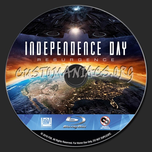 Independence Day: Resurgence blu-ray label