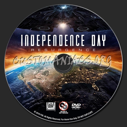 Independence Day: Resurgence dvd label