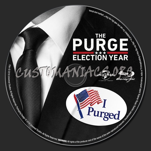 Purge: Election Year blu-ray label