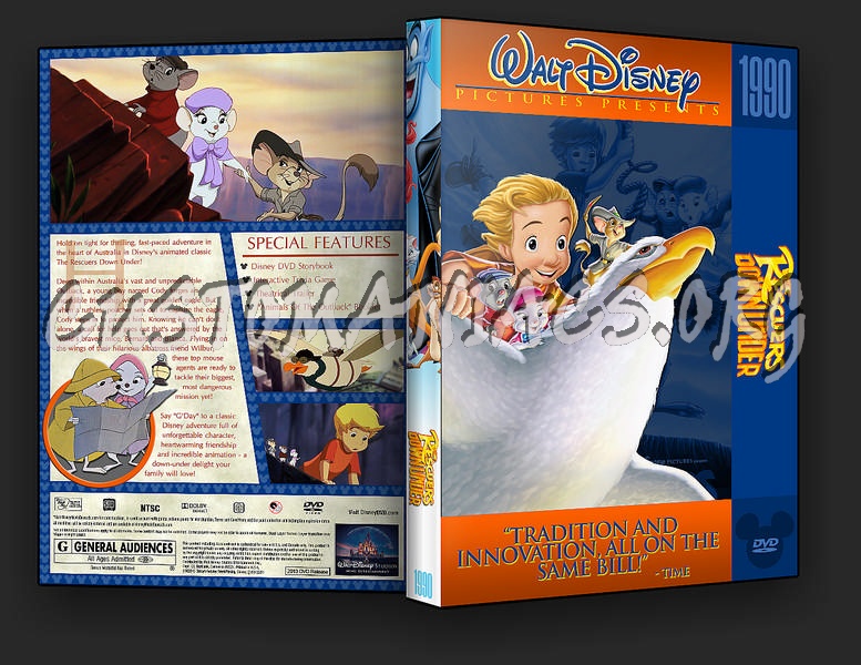 The Rescuers Down Under dvd cover