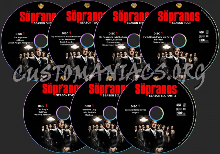 The Sopranos - The Complete Series dvd label