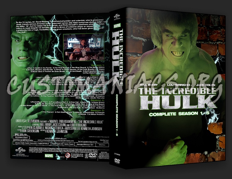 The Incredible Hulk dvd cover