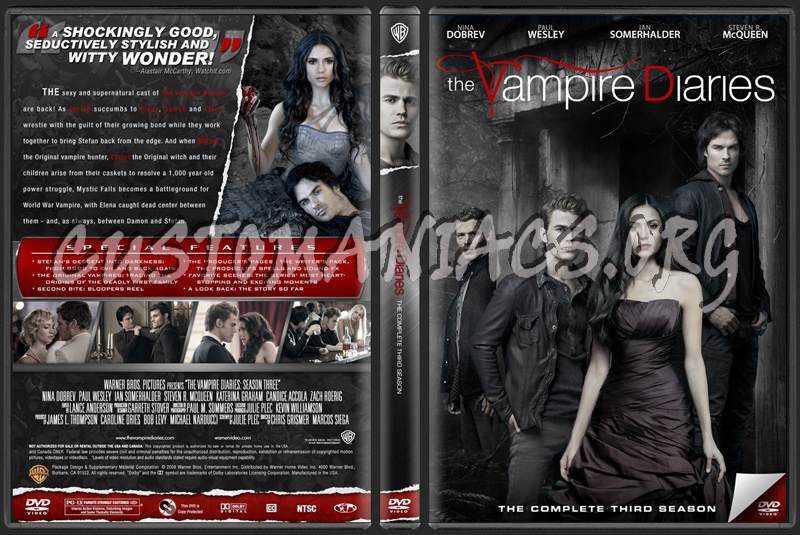 The Vampire Diaries Season 3 dvd cover