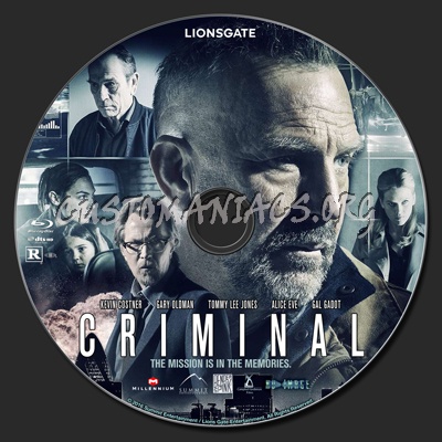 Criminal blu-ray label