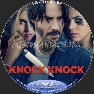 Knock Knock blu-ray label