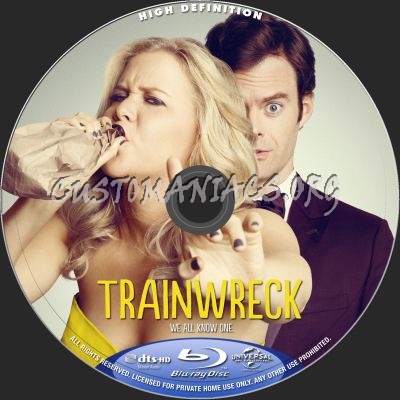 Trainwreck blu-ray label