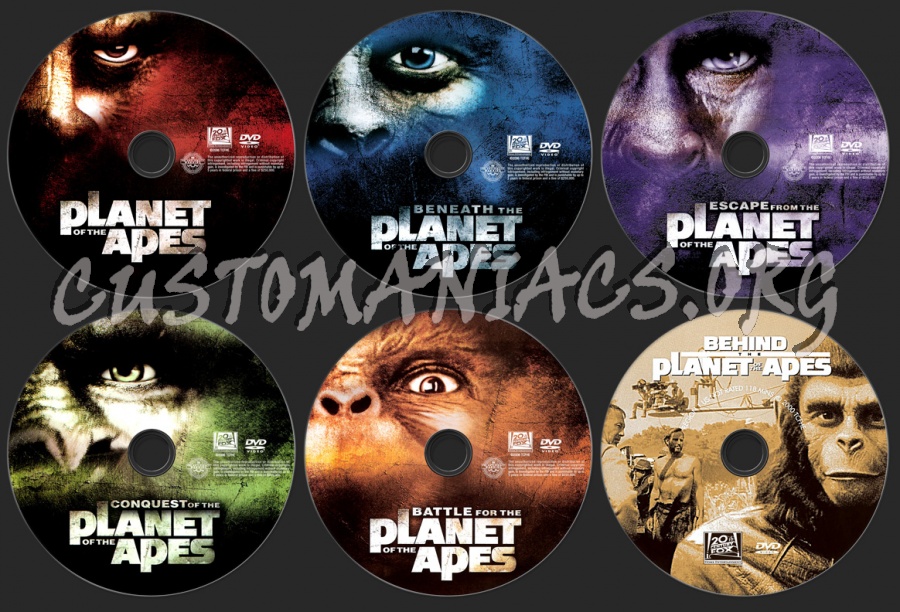 Planet of the Apes dvd label