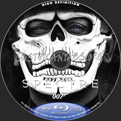 Spectre blu-ray label