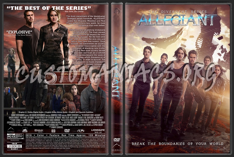 The Divergent Series Allegiant dvd cover