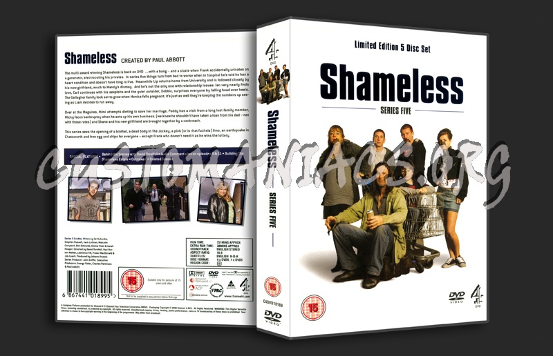 Shameless Series 5 dvd cover