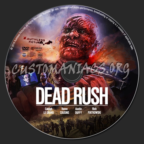 Dead Rush dvd label