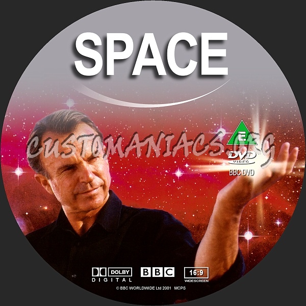 Space dvd label