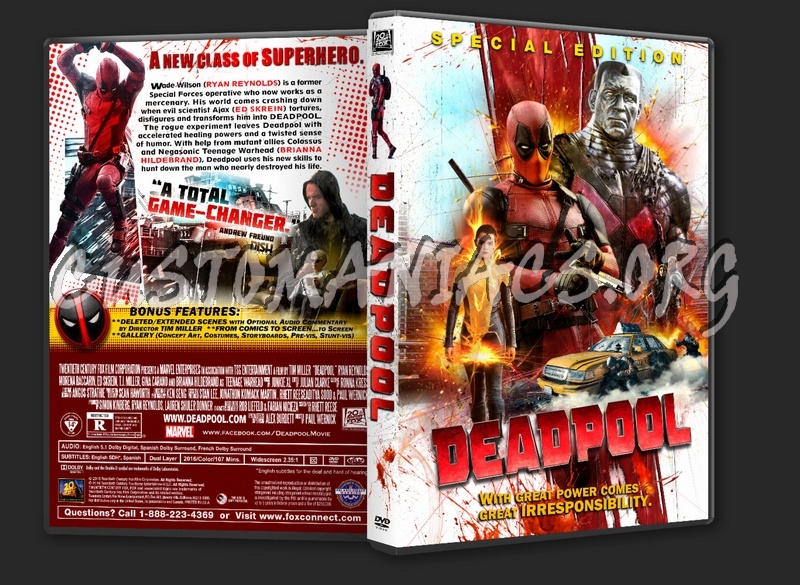 Deadpool (2016) dvd cover