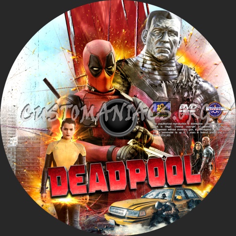 Deadpool (2016) dvd label
