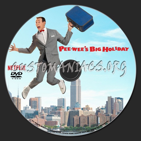 Pee-Wee's Big Holiday dvd label