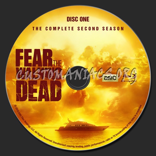 Fear The Walking Dead - Season 2 blu-ray label