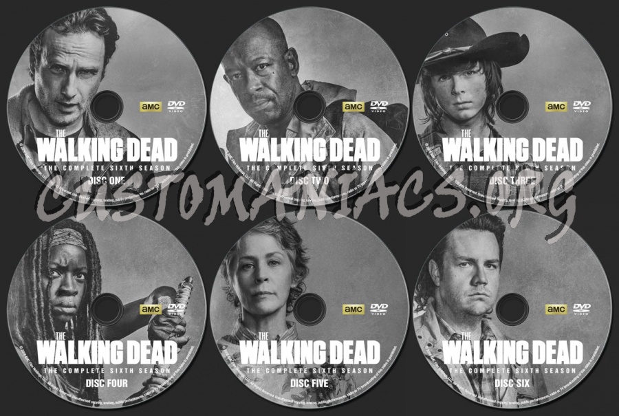 The Walking Dead - Season 6 dvd label
