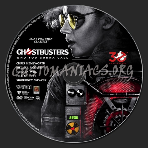Ghostbusters (2016) dvd label