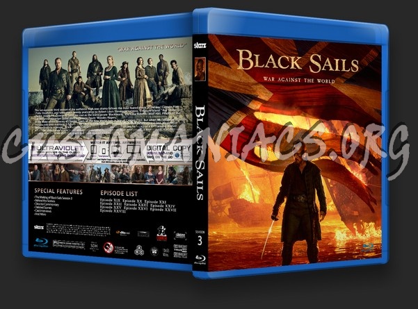 Black Sails Season 3 blu-ray cover