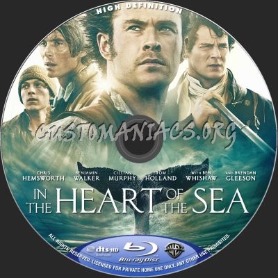 In The Heart Of The Sea blu-ray label
