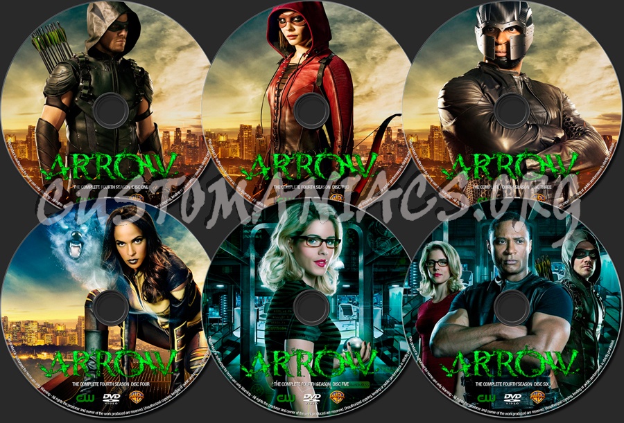 Arrow Season 4 dvd label