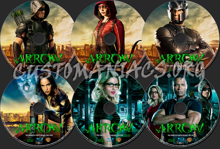 Arrow Season 4 blu-ray label