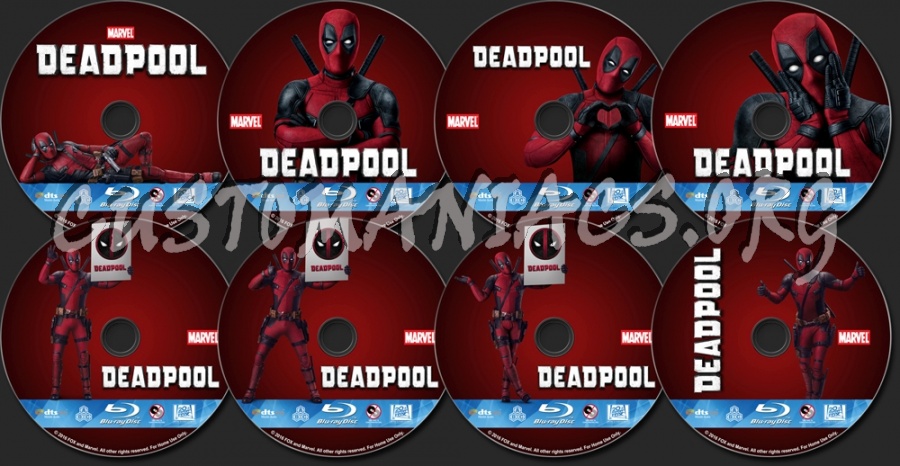 Deadpool blu-ray label