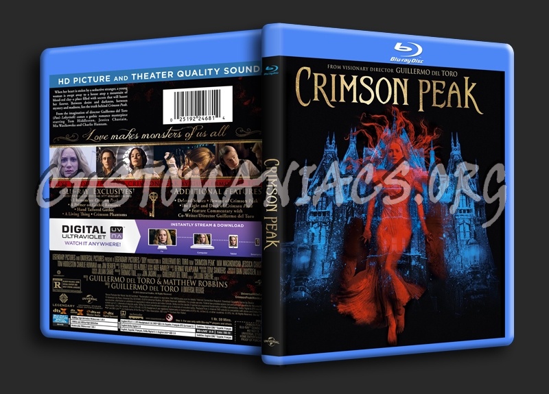 Crimson Peak blu-ray cover