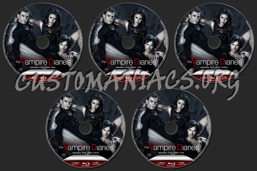 The Vampire Diaries Season 2 blu-ray label