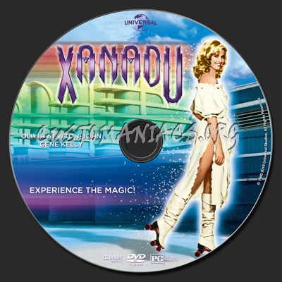 Xanadu (1980) dvd label