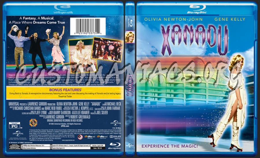 Xanadu (1980) dvd cover