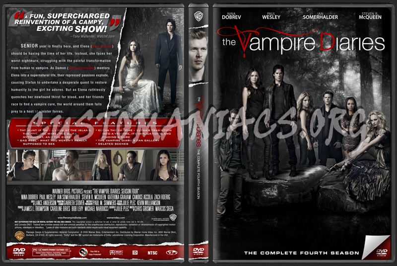 The Vampire Diaries Season 4 dvd cover