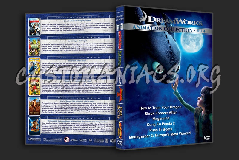 Dreamworks Animation Collection - Set 4 (2010-2012) dvd cover